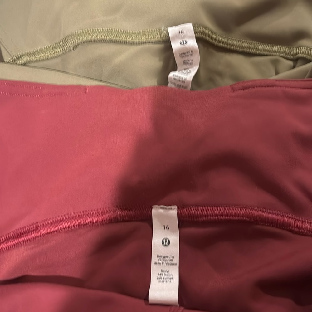 Lululemon stretch pants. Size 16